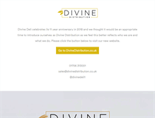 Tablet Screenshot of divinedeli.com